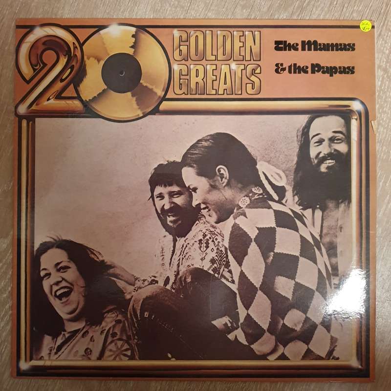 The Mamas & The Papas- 20 Golden Greats - Vinyl LP Record - Very-Good+ Quality (VG+)