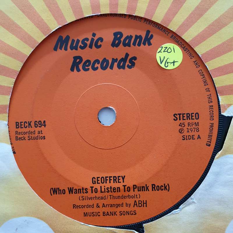 ABH  Geoffrey (Who Wants To Listen To Punk Rock) - Vinyl 7" Record - Very-Good+ Quality (VG+)