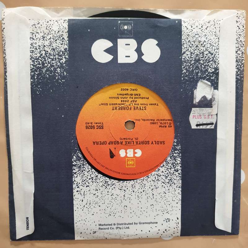 Steve Forbert  Romeo's Tune - Vinyl 7" Record - Very-Good+ Quality (VG+)