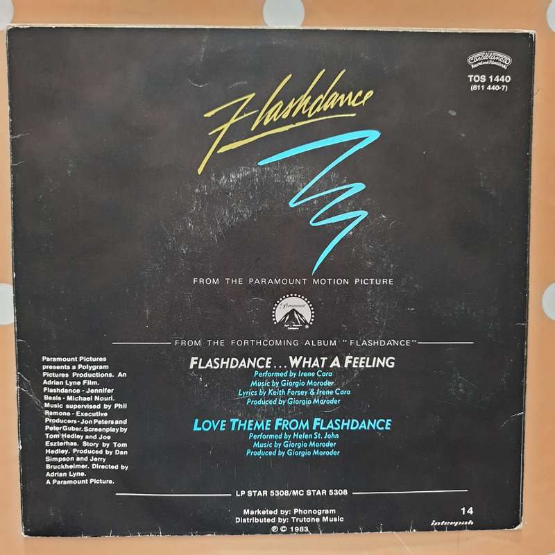 Irene Cara  Flashdance ... What A Feeling - Vinyl 7" Record - Very-Good+ Quality (VG+)