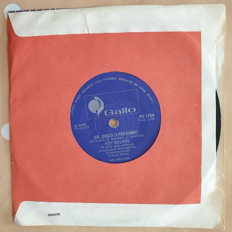 Roy Bulkin  Where Have All The Flowers Gone - Vinyl 7" Record - Very-Good+ Quality (VG+)
