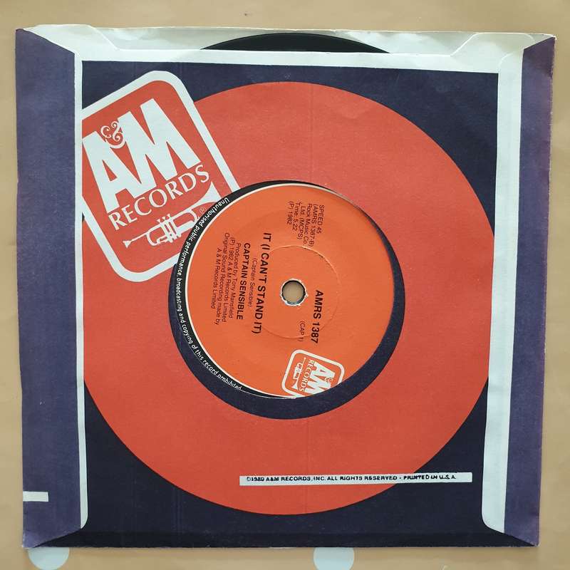 Captain Sensible  Happy Talk - Vinyl 7" Record - Very-Good+ Quality (VG+)