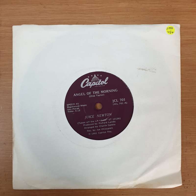 Juice Newton  Angel Of The Morning - Vinyl 7" Record - Very-Good+ Quality (VG+)