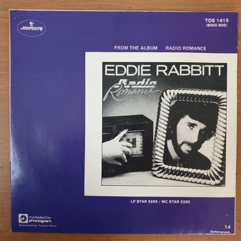 Eddie Rabbitt With Crystal Gayle  You And I - Vinyl 7" Record - Very-Good+ Quality (VG+)