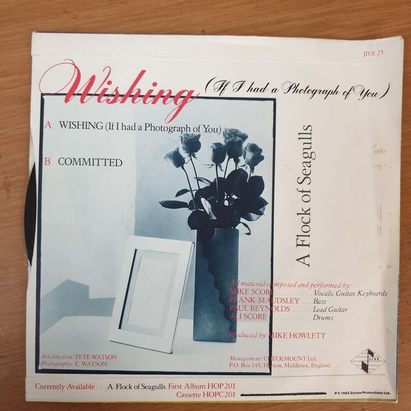 A Flock Of Seagulls  Wishing (If I Had A Photograph Of You) - Vinyl 7" Record - Very-Good+ ...
