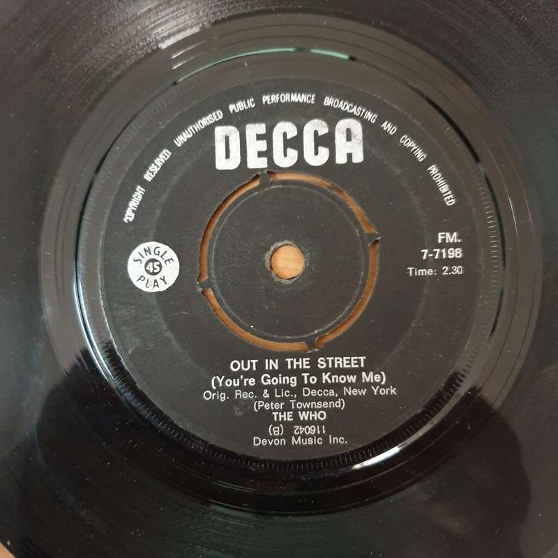 The Who  My Generation - Vinyl 7" Record - Good+ Quality (G+)