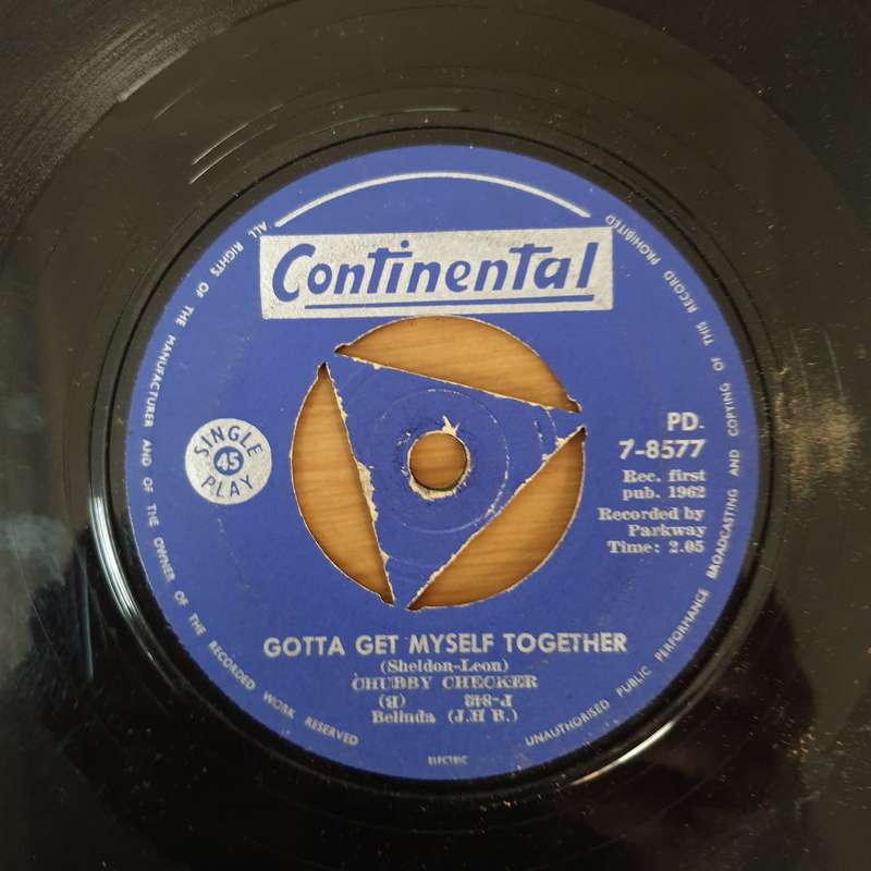 Chubby Checker - Dancin' Party - Vinyl 7" Record - Good Quality (G)