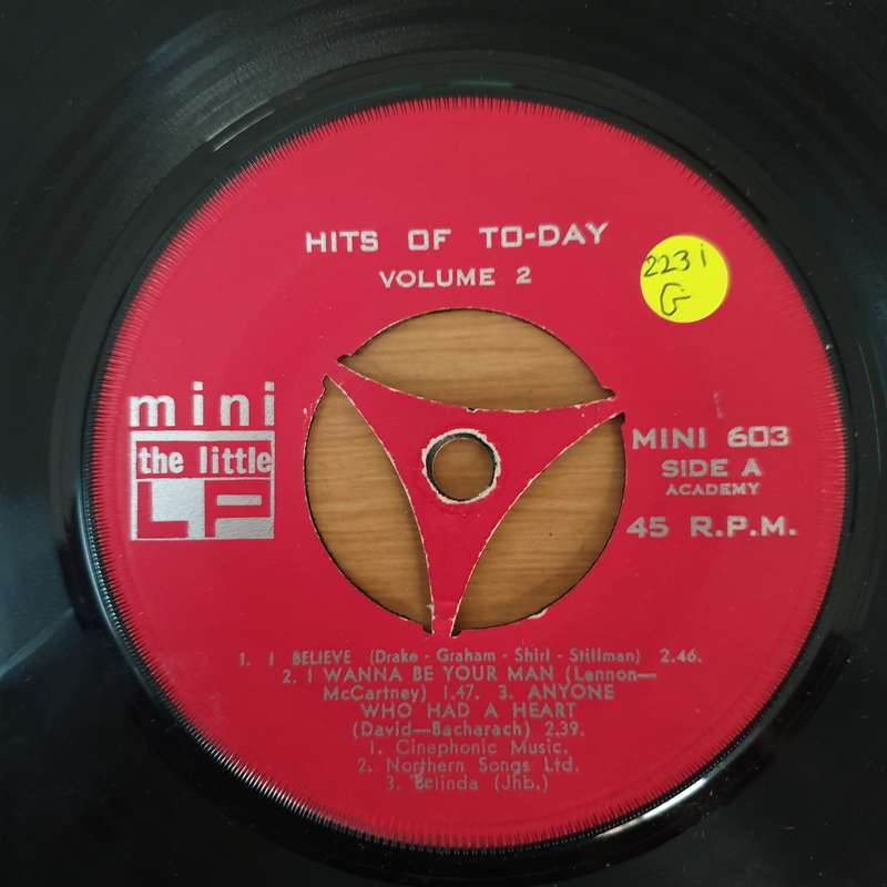 Hits of Today - Vol 2/ The Liverpool Sound - Vinyl 7" Record - Good Quality (G)