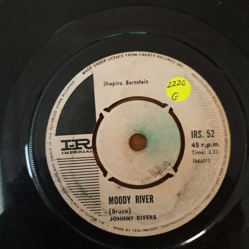 Johnny Rivers  Mountain Of Love / Moody River - Vinyl 7" Record - Good Quality (G)