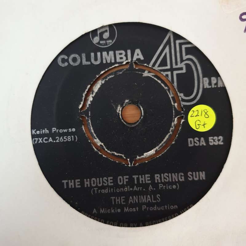 The Animals  The House Of The Rising Sun  Presented By Teenage Personality - Vinyl 7" Re...