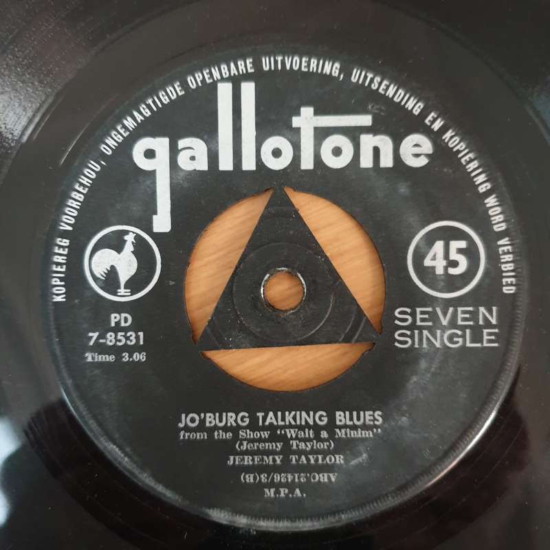 Jeremy Taylor  Ag Pleez Deddy (Ballad Of The Southern Suburbs) - Vinyl 7" Record - Good+ Qu...