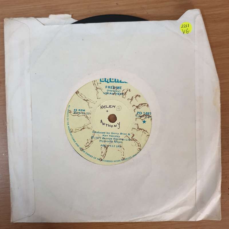 Uriah Heep  Free me - Vinyl 7" Record - Very-Good Quality (VG)