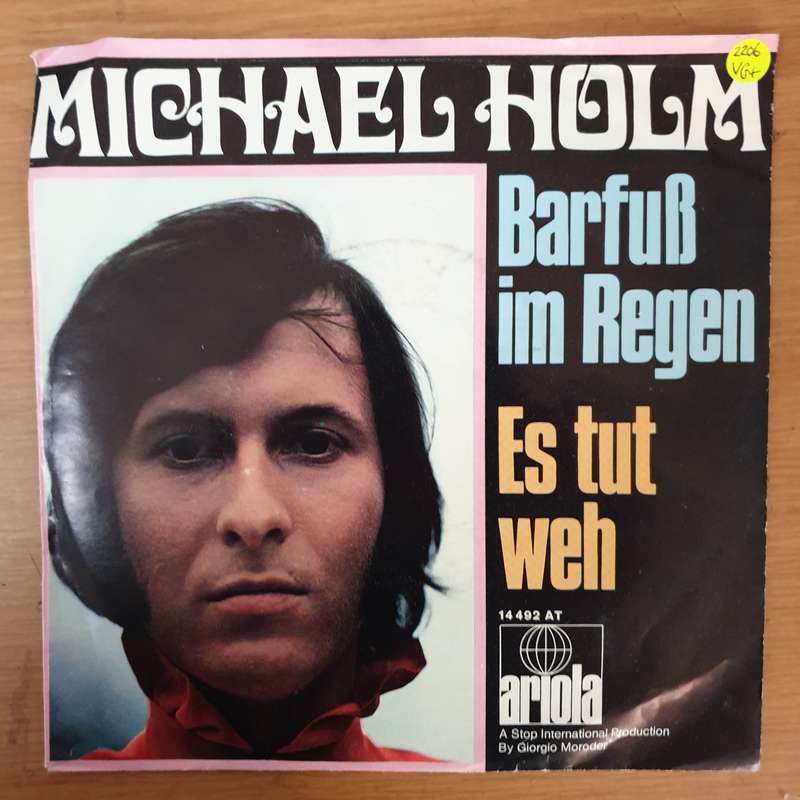 Michael Holm  Barfuß Im Regen - Vinyl 7" Record - Very-Good+ Quality (VG+)