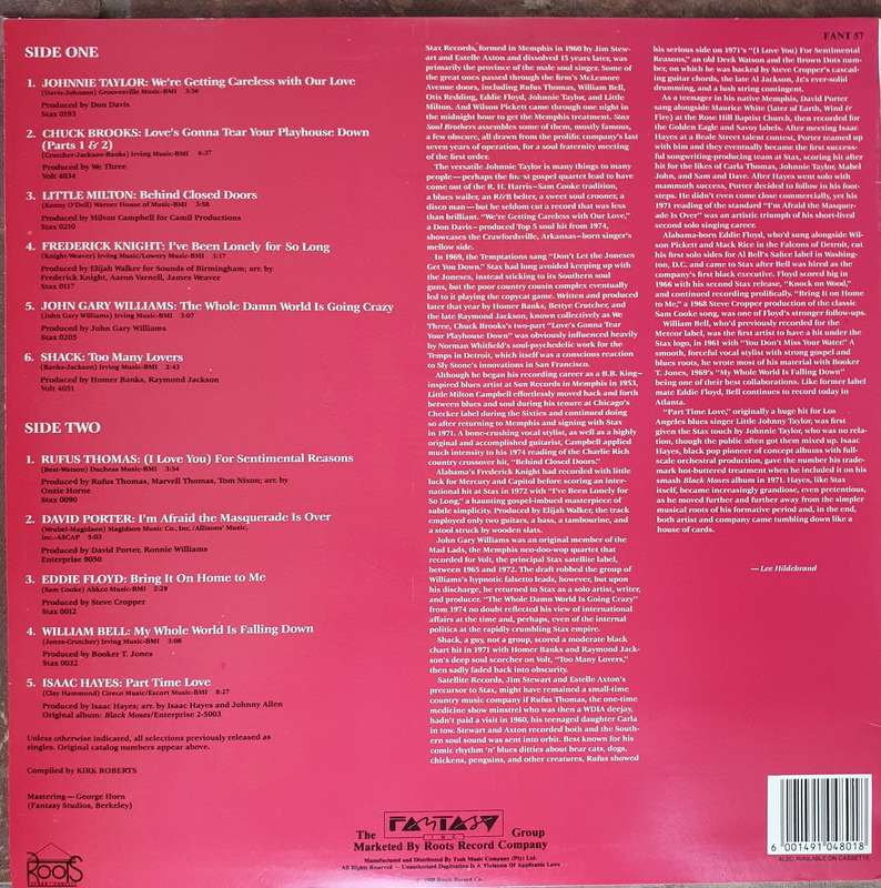 The Stax Soul Brothers - Vinyl LP Record - Sealed
