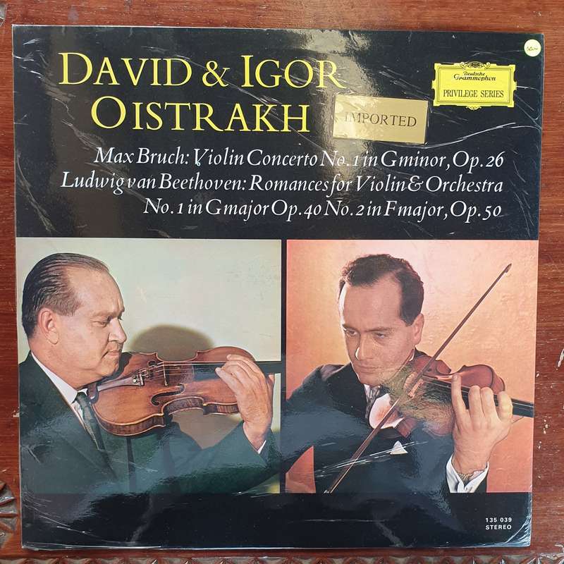 David & Igor Oistrach  Beethoven - Max Bruch (German Pressing) -Violin Concerto No 1 in Gminor...