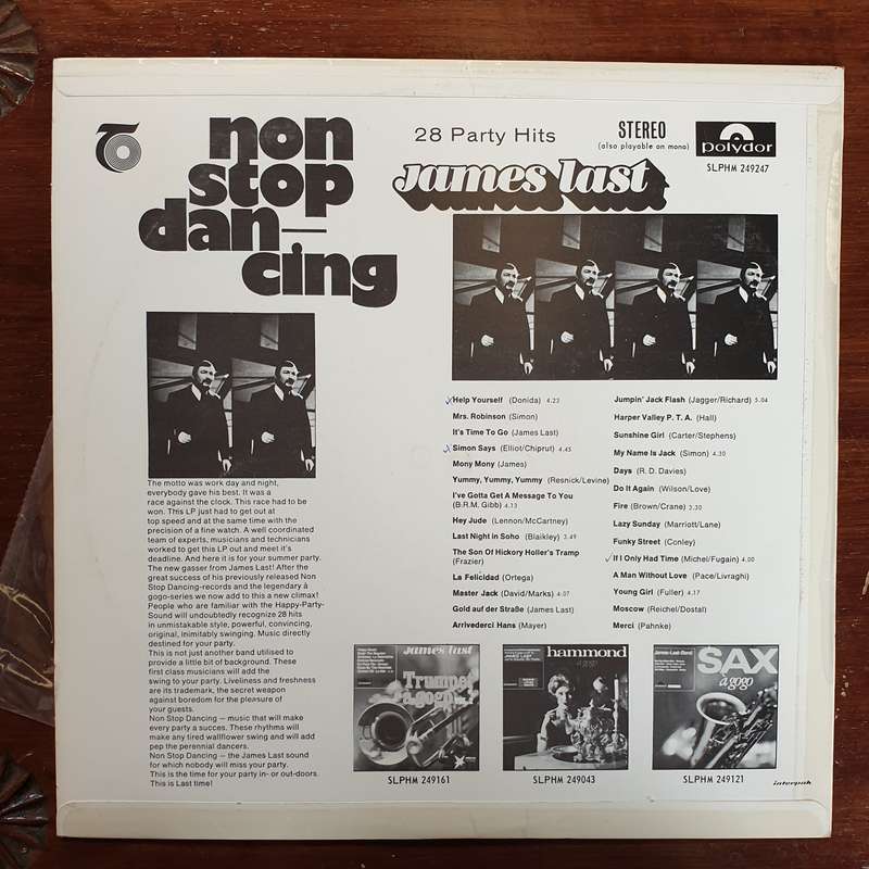 James Last  Non Stop Dancing  - Vinyl LP Record - Very-Good+ Quality (VG+)