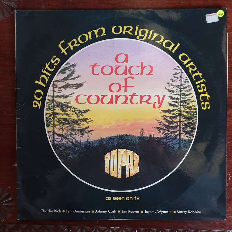 A Touch of Country - 20 Hits from Original Artists - Vinyl LP Record - Very-Good+ Quality (VG+)