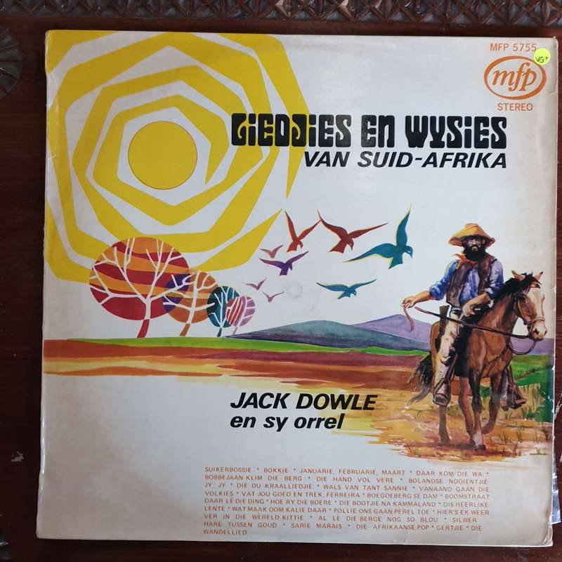 Jack Dowle en sy orrel - Liedtjies en Wysies - Vinyl LP Record - Very-Good+ Quality (VG+)