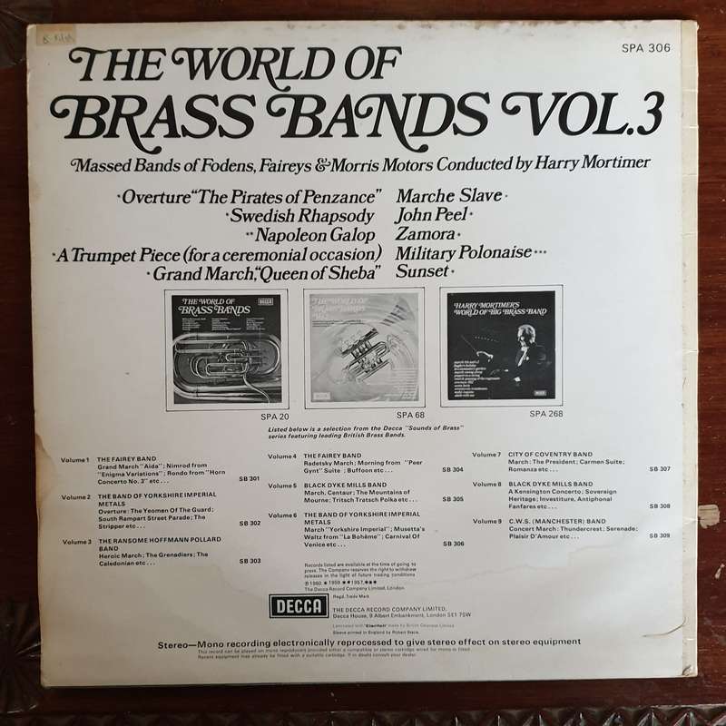 The World of Brass Bands Vol 3  - Vinyl LP Record - Very-Good+ Quality (VG+)