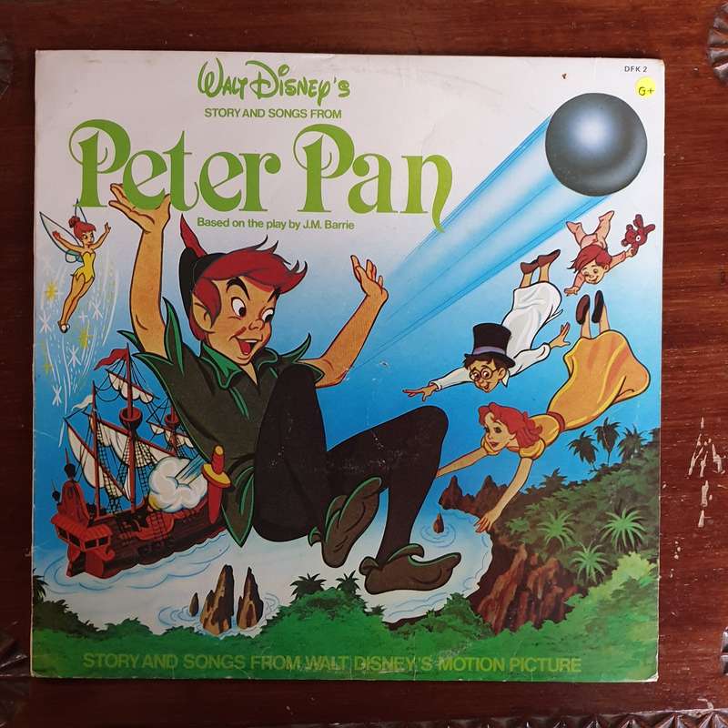 Walt Disney's - Peter Pan - Vinyl LP Record - Good+ Quality (G+)