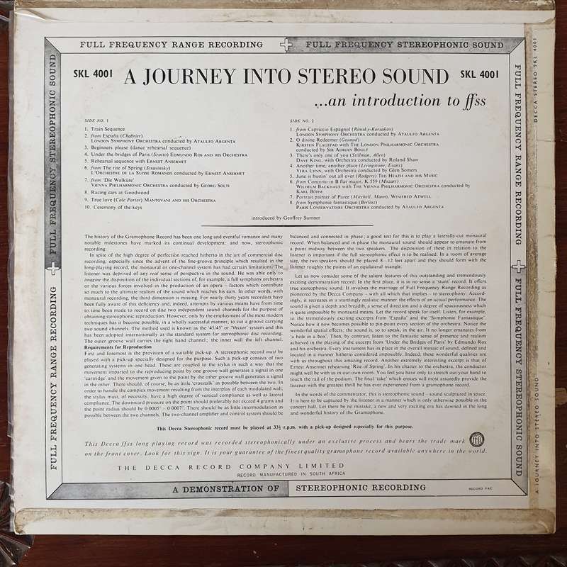 A Journey Into Stereo Sound - Vinyl LP Record - Very-Good+ Quality (VG+)