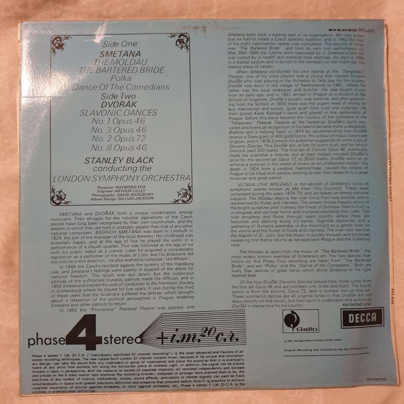 Stanley Black Conducting The London Symphony Orchestra  Slavonic Dances - Vinyl LP Record -...