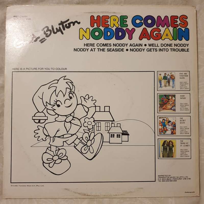 Enid Blyton - Here Comes Noddy Again - Vinyl LP Record - Very-Good+ Quality (VG+)