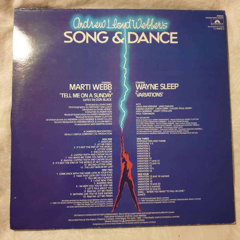 Andrew Lloyd Webbers - Song & Dance - Vinyl LP Record - Very-Good+ Quality (VG+)