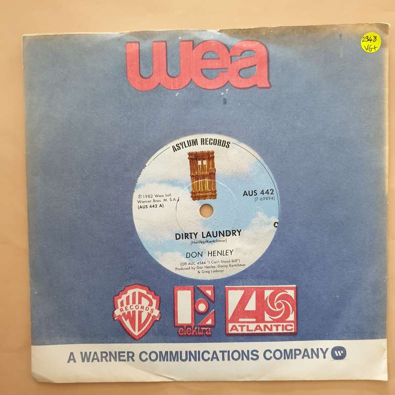 Don Henley  Dirty Laundry - Vinyl 7" Record - Very-Good+ Quality (VG+)