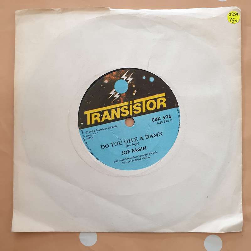 Joe Fagin  Why Don't We Spend The Night - Vinyl 7" Record - Very-Good+ Quality (VG+)