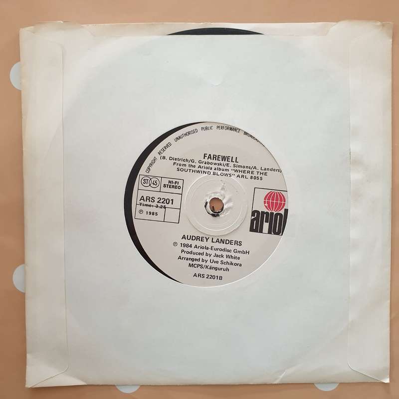 Audrey Landers  Honeymoon In Trinidad - Vinyl 7" Record - Very-Good+ Quality (VG+)