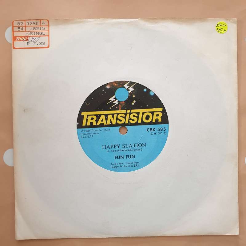 Fun Fun  Happy Station - Vinyl 7" Record - Very-Good+ Quality (VG+)