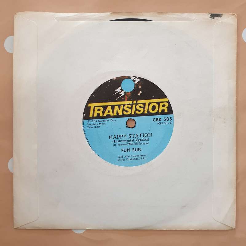 Fun Fun  Happy Station - Vinyl 7" Record - Very-Good+ Quality (VG+)