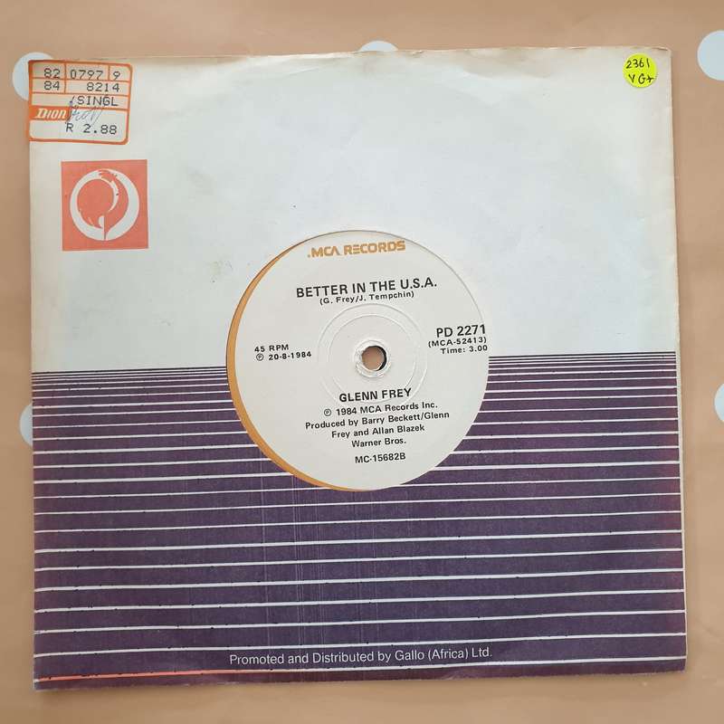 Glenn Frey  Girl/Better in the USA  - Vinyl 7" Record - Very-Good+ Quality (VG+)