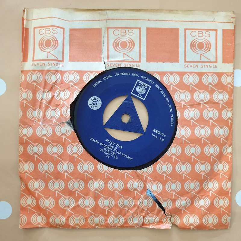Ralph Baleson & The Kittens  Alley Cat / Piano Lessons - Vinyl 7" Record - Very-Good+ Quali...