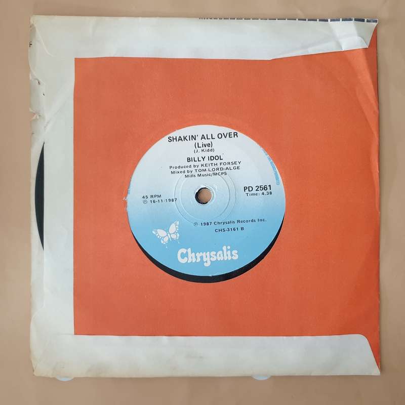 Billy Idol  Mony Mony (Live) - Vinyl 7" Record - Very-Good+ Quality (VG+)