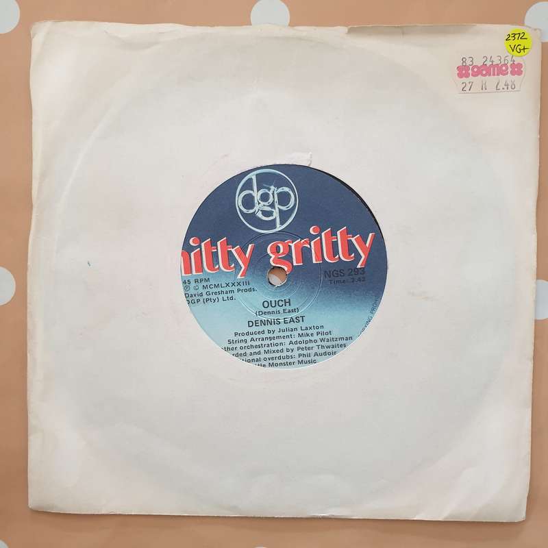Dennis East  Ouch / This Rolling Stone - Vinyl 7" Record - Very-Good+ Quality (VG+)