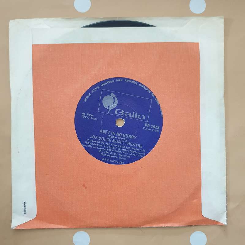Joe Dolce Music Theatre  Shaddap You Face - Vinyl 7" Record - Very-Good+ Quality (VG+)