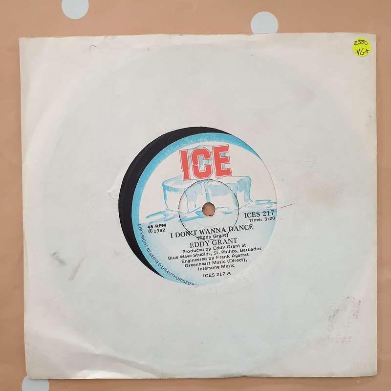 Eddy Grant  I Don't Wanna Dance - Vinyl 7" Record - Very-Good+ Quality (VG+)