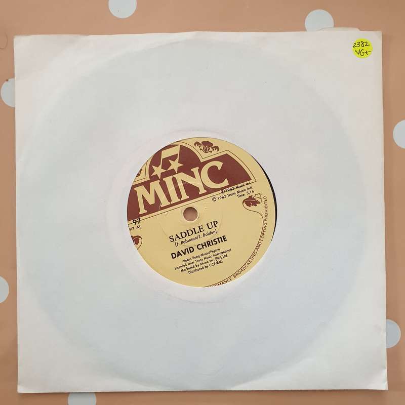 David Christie  Saddle Up / The Signals - Vinyl 7" Record - Very-Good+ Quality (VG+)