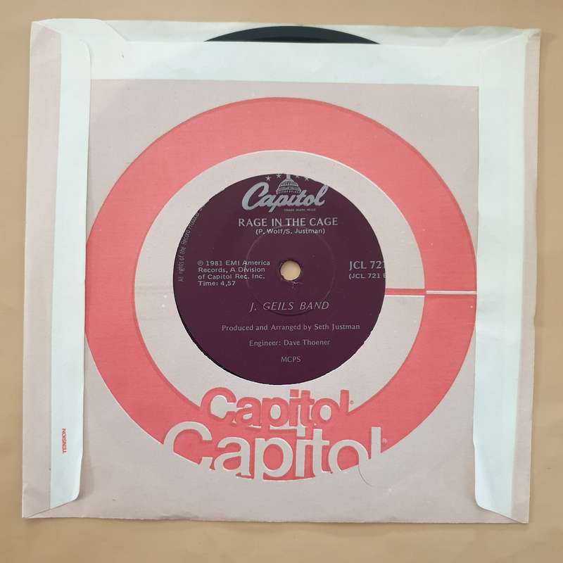 The J. Geils Band  Centrefold - Vinyl 7" Record - Very-Good+ Quality (VG+)