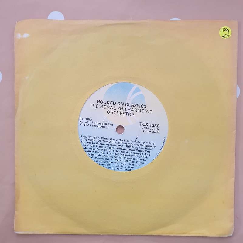 The Royal Philharmonic Orchestra  Hooked On Classics - Vinyl 7" Record - Very-Good+ Quality...