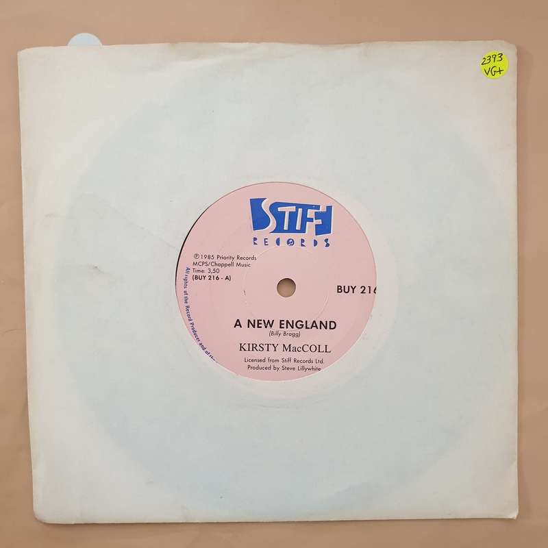 Kirsty MacColl  A New England - Vinyl 7" Record - Very-Good+ Quality (VG+)