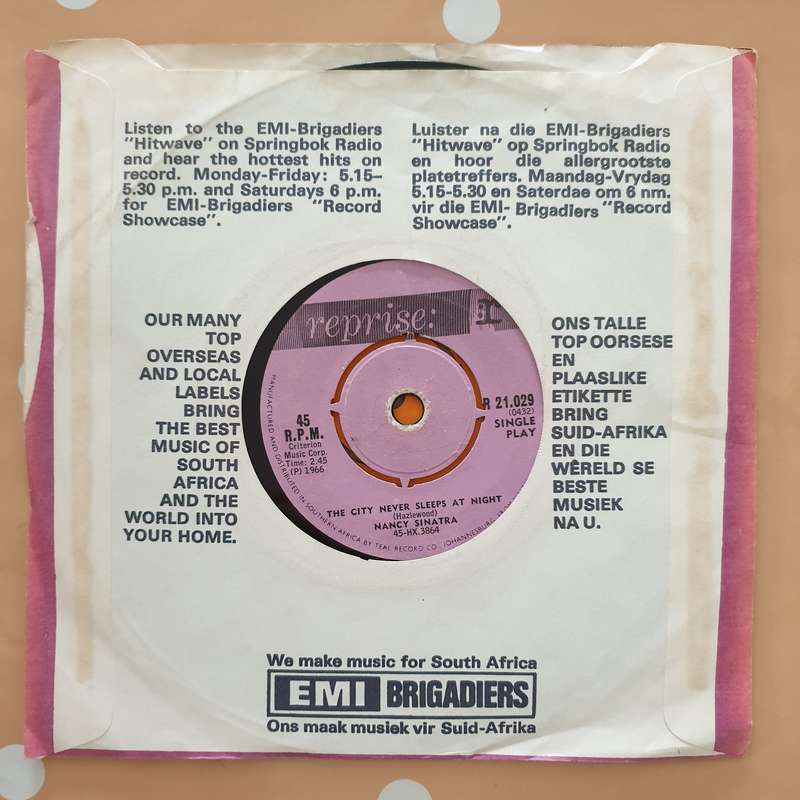 Nancy Sinatra  These Boots Are Made For Walkin' - Vinyl 7" Record - Good+ Quality (G+)