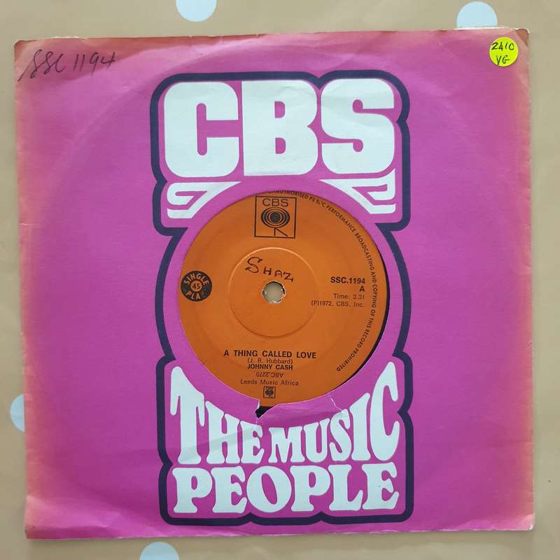 Johnny Cash  A Thing Called Love / Papa Was A Good Man - Vinyl 7" Record - Very-Good Qualit...
