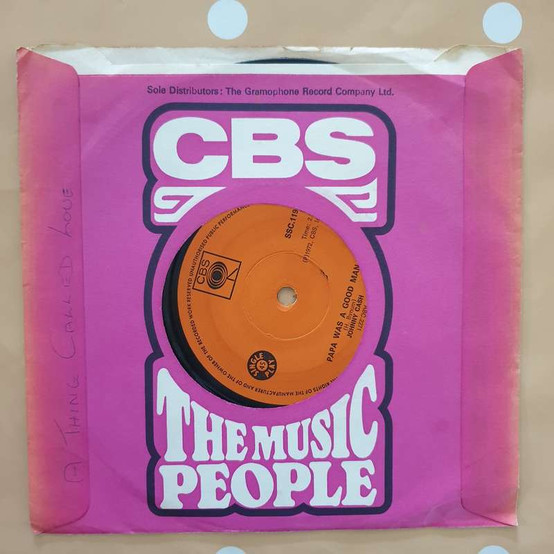 Johnny Cash  A Thing Called Love / Papa Was A Good Man - Vinyl 7" Record - Very-Good Qualit...