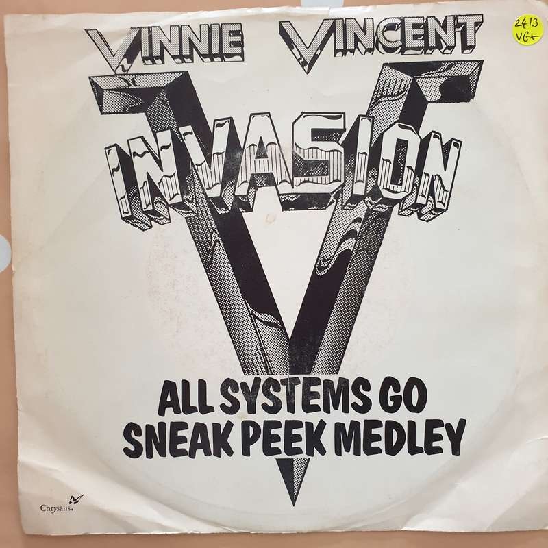 Vinnie Vincent Invasion  All Systems Go Sneak Peek Medley - Vinyl 7" Record - Very-Good+ Qu...