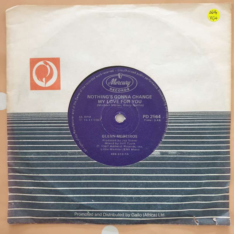 Glenn Medeiros  Nothing's Gonna Change My Love For You - Vinyl 7" Record  (VG+)