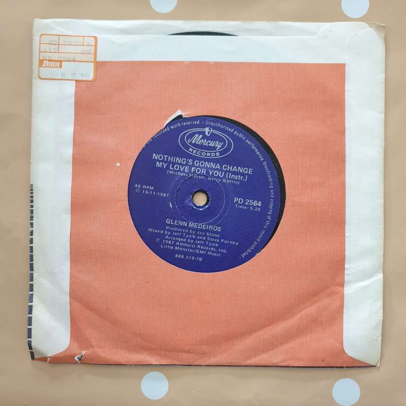 Glenn Medeiros  Nothing's Gonna Change My Love For You - Vinyl 7" Record  (VG+)