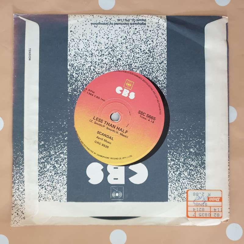 Scandal Featuring Patty Smyth  The Warrior - Vinyl 7" Record - Very-Good+ Quality (VG+)
